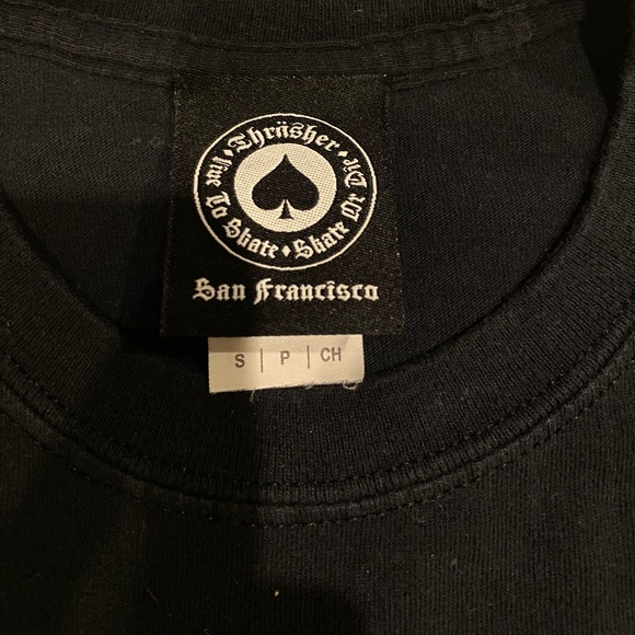 Men's roses logo Thrasher T Shirt size small - Picture 3 of 4